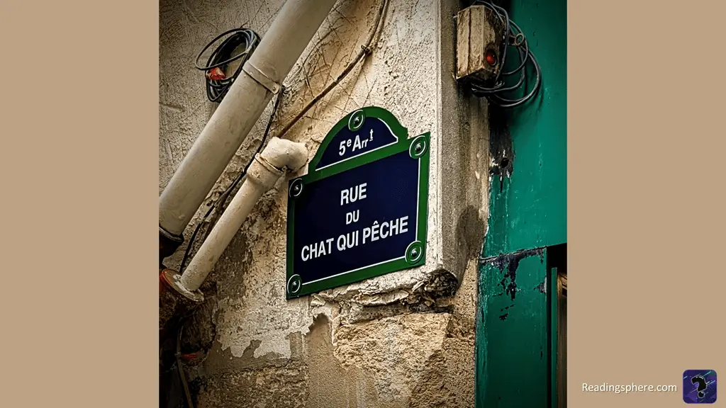 La rue du Chat Qui Pche - Plaque - Version Readingspherecom