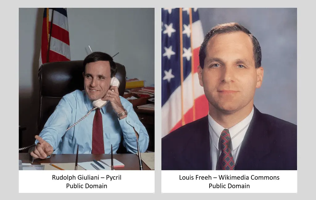 Rudy Giuliani  Louis Freeh - Public Domain