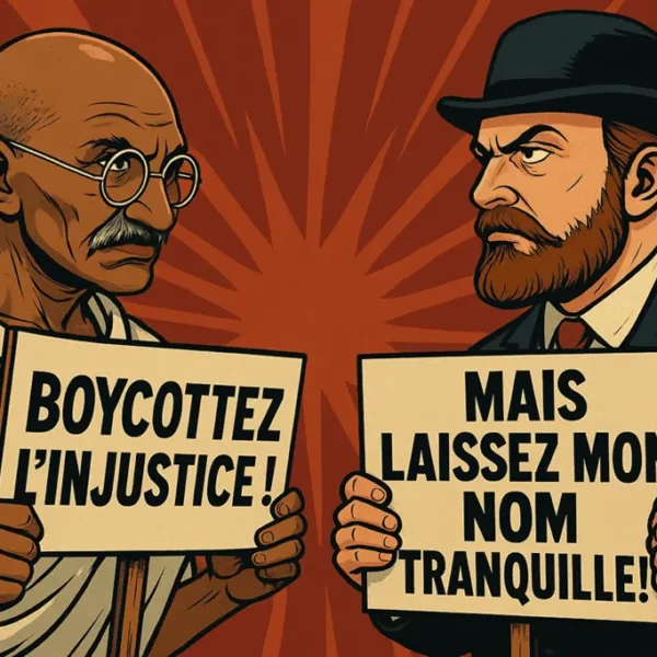 Origine du verbe Boycotter - Version Readingsphere.com (image générée par l'IA)