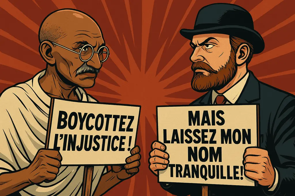 Origine du verbe Boycotter - Version Readingsphere.com (image générée par l'IA)