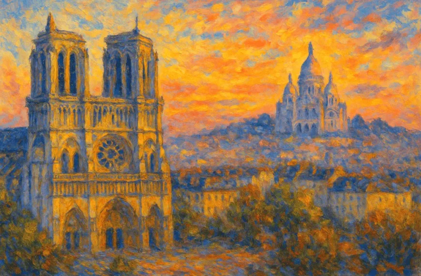 Différénce entre Eglise Cathédrale Basilique - Version Readingsphere.com (image générée par l'IA)