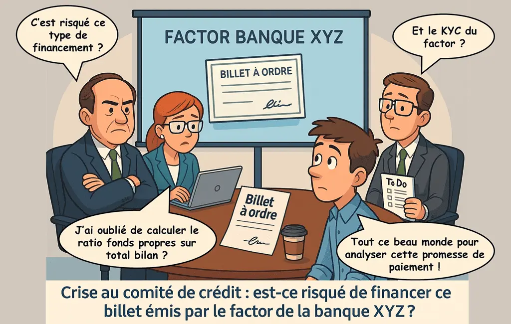 Financement Billet à ordre émis par un factor - Version Readingsphere.com (image générée par l'IA)