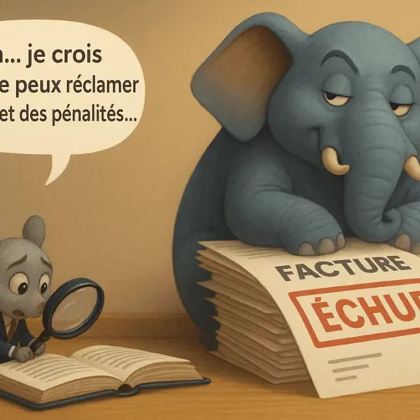 Comment calculer les pénalités de retard de paiement entre professionnels - Version Readingsphere.com (image générée par l'IA)