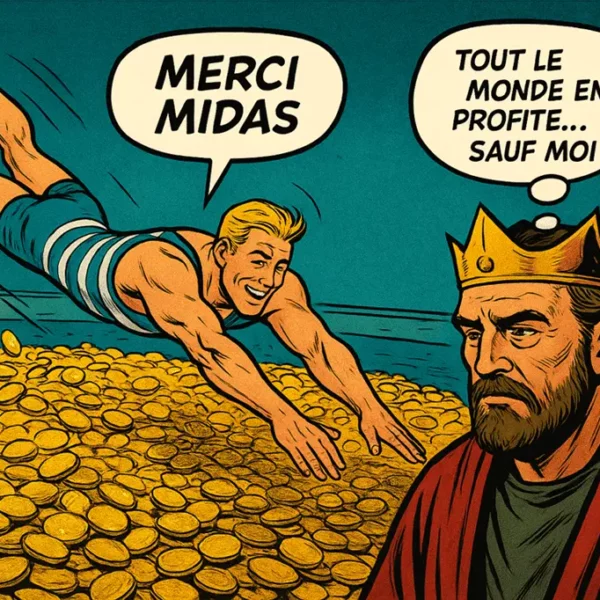 Le mot Pactole - Version Readingsphere.com (image générée par l'IA)