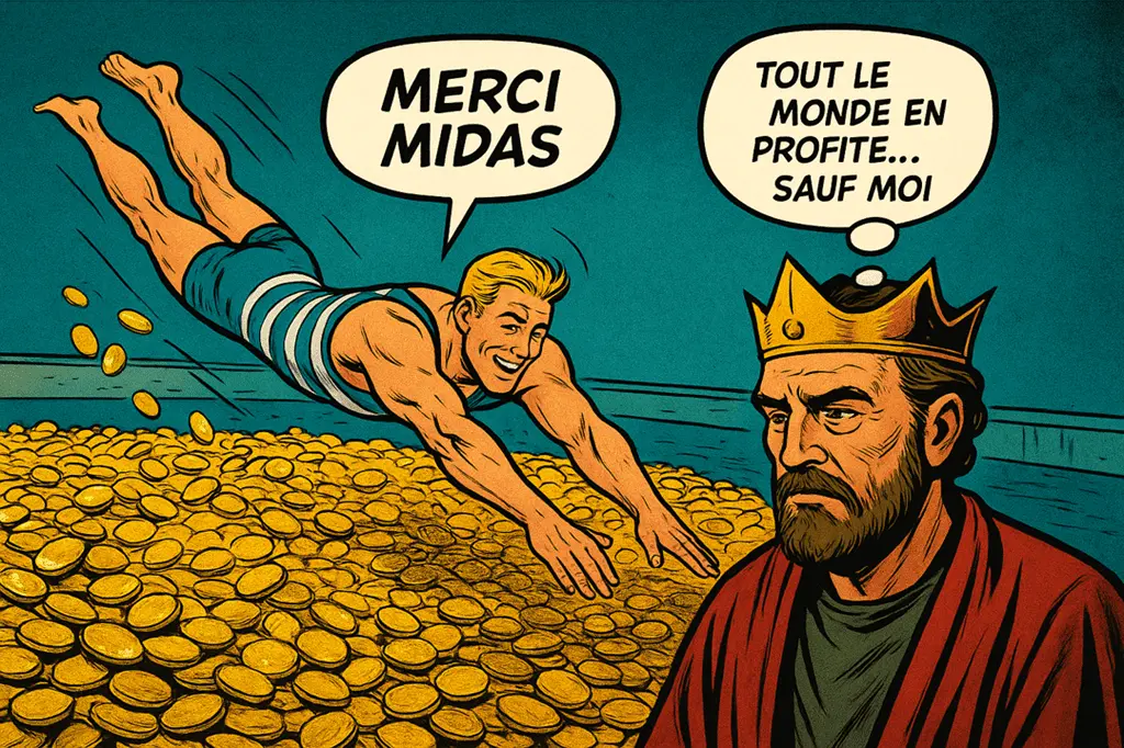Le mot Pactole - Version Readingsphere.com (image générée par l'IA)