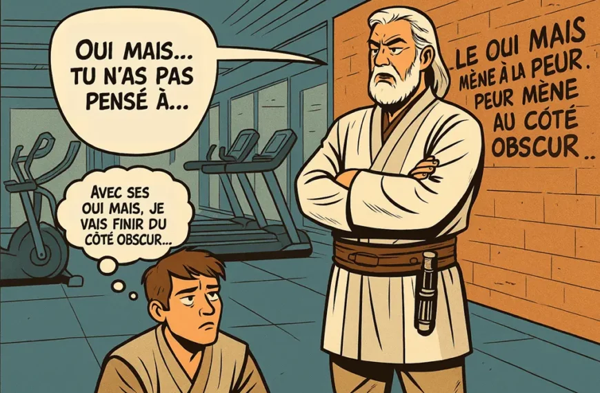 Oui Mais VS Oui Et - Le Yes And - Version Readingsphere.com (image générée par l'IA)